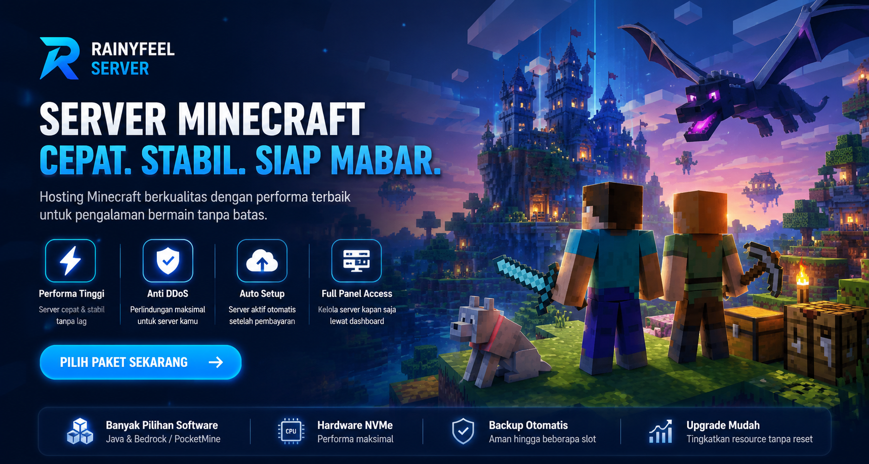 Banner Minecraft Rainyfeel Server